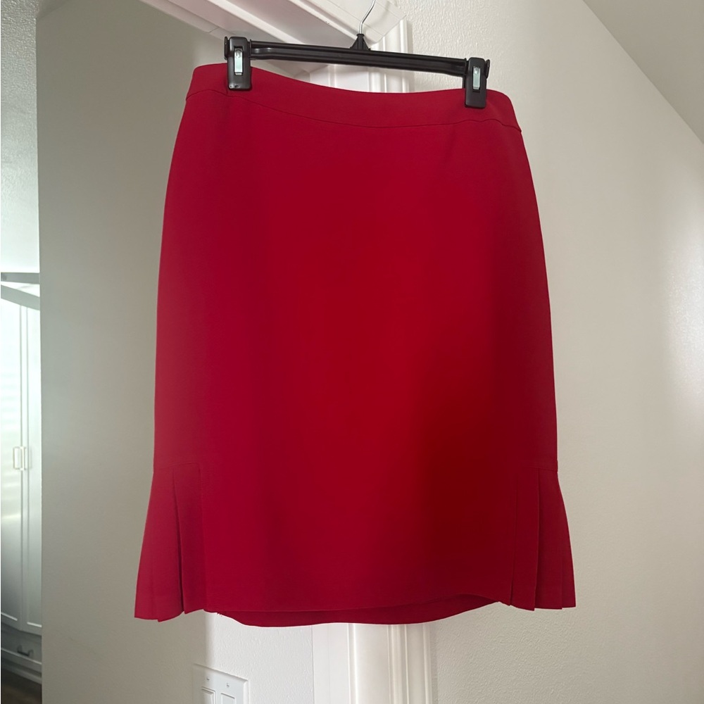 Elegant Red Women's Skirt